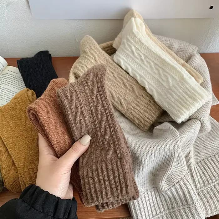 Lot de 4 paires de chaussettes en cachemire pour femmes
