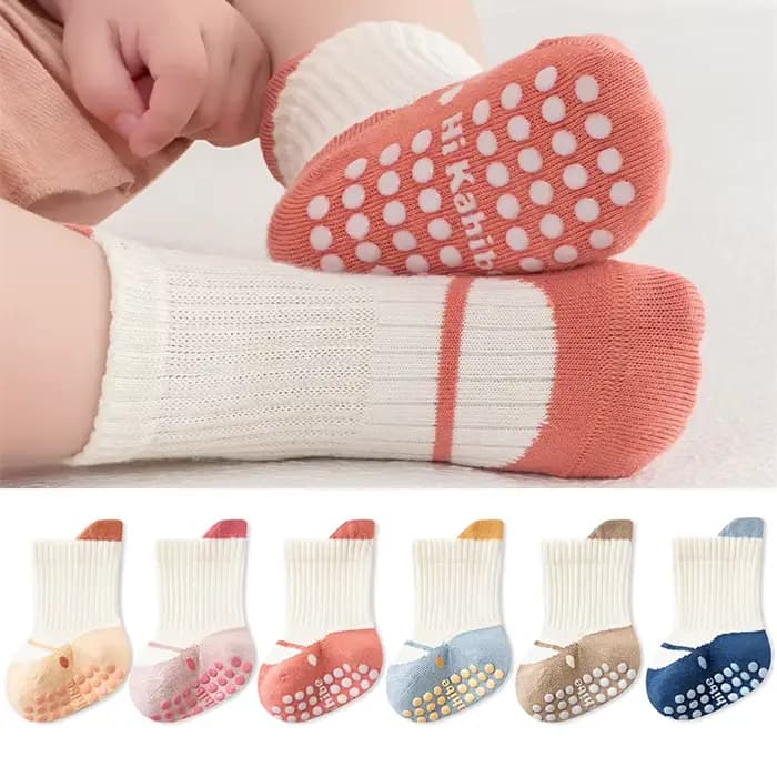 3 paires de chaussettes antidérapantes pour bébé