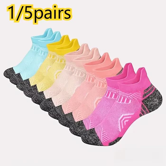 1/5 paires de chaussettes respirantes pour femmes