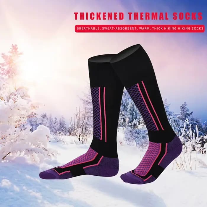 Chaussettes de ski épaissies unisexes pour hommes et femmes