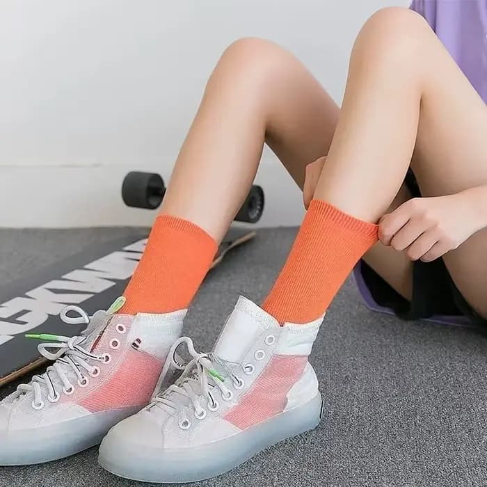 Klein-Chaussettes de sport de rue décontractées pour femmes