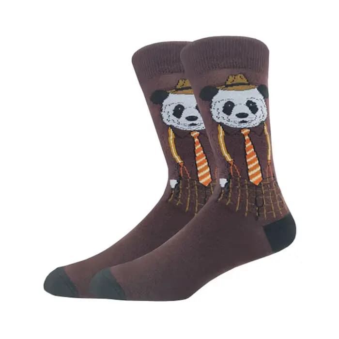 Mode homme automne hiver Skateboard chaussettes heureux créatif pingouin dauphin requin koala chaussettes nouveauté équipage drôle homme chaussettes