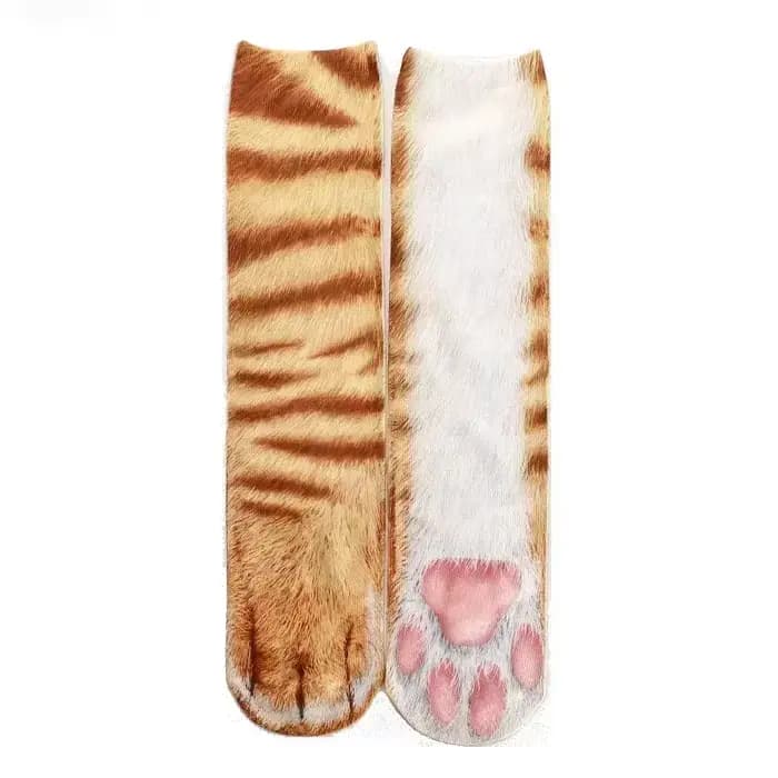 Nouveau drôle léopard tigre coton chaussettes pour femmes heureux Animal Kawaii unisexe chat
