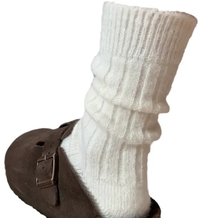 Nouveau hiver cachemire laine femmes chaussettes décontracté mode japonaise couleur unie plus épais longue chaussette