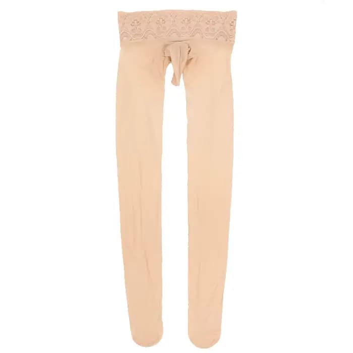 Sissy-Collants taille haute en dentelle 8D pour hommes et femmes