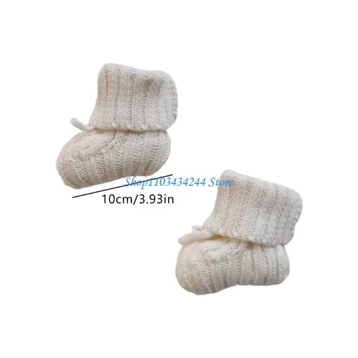 Chaussettes tricotées en coton pour nouveau-né