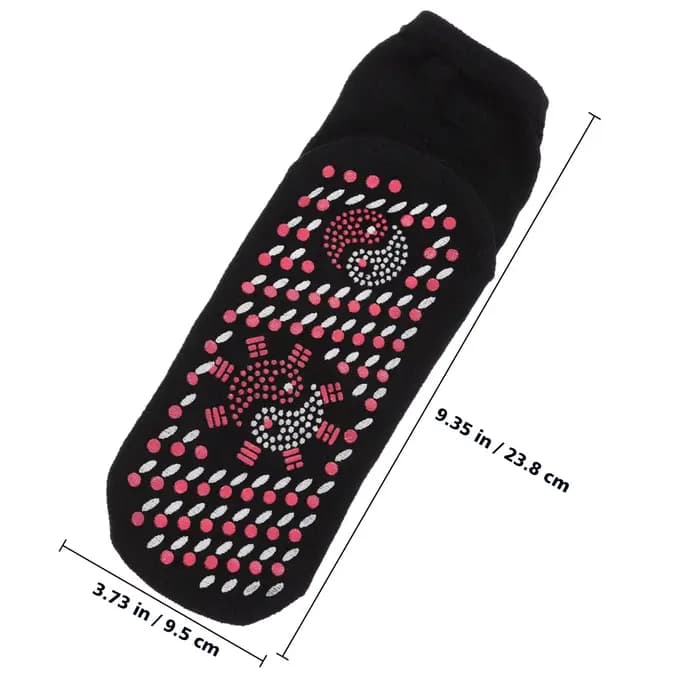 4 paires de chaussettes de massage thermiques, chauffe-pieds chauds pour l'hiver, en coton respirant et confortable, pour hommes et femmes