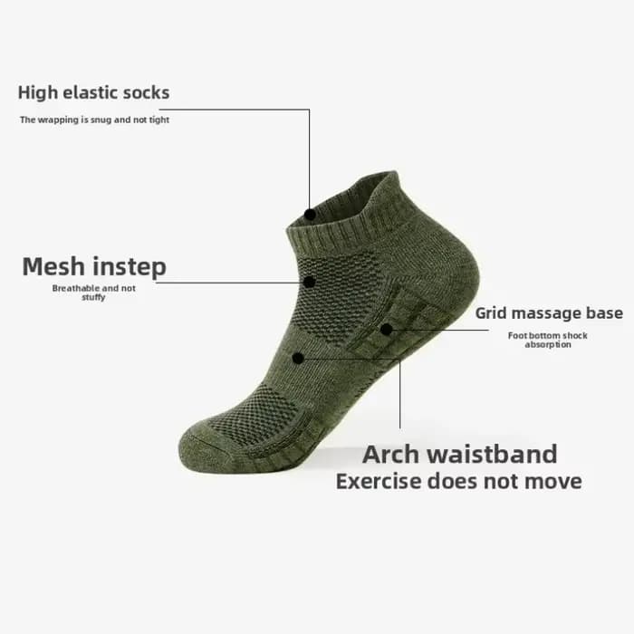 5 paires de chaussettes de sport en coton pour hommes