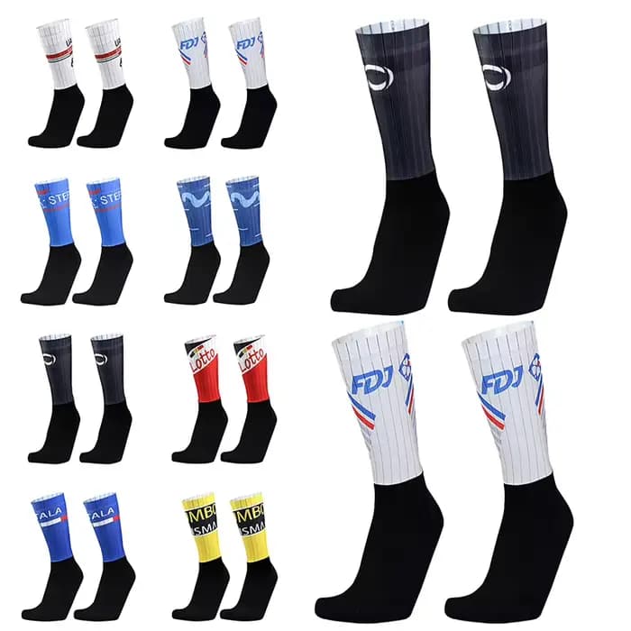 Nouvelles Chaussettes de Cyclisme Sans Coutures Pro Anti-Aéro 2026 pour Équipe
