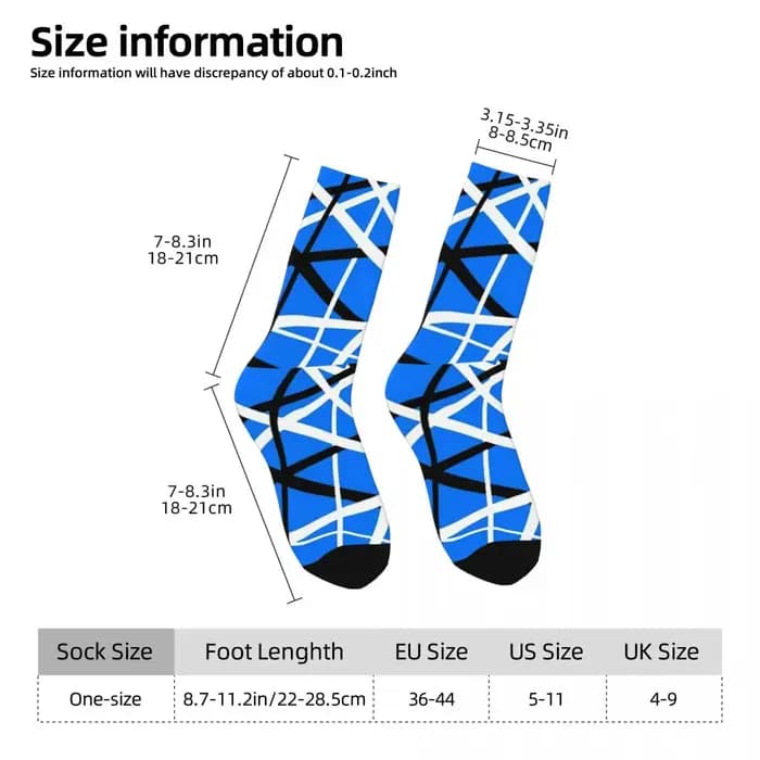 Chaussettes Vintage Van Symbol Heavy Metal pour hommes