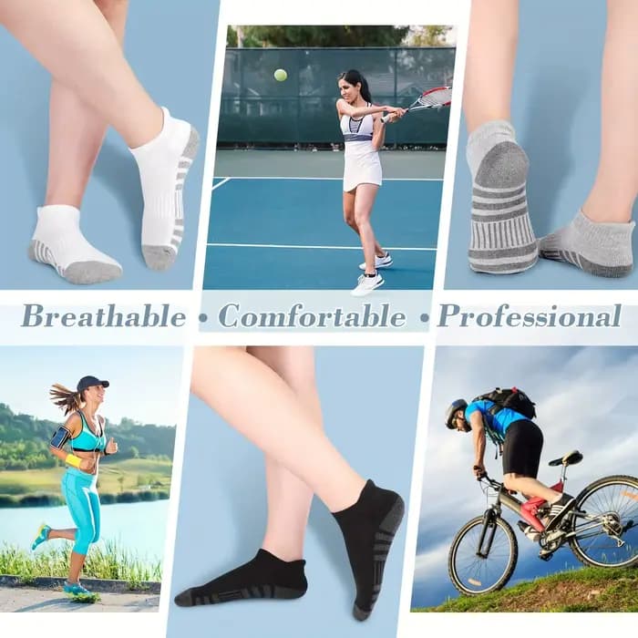 12 paires de chaussettes de sport en maille respirante pour hommes