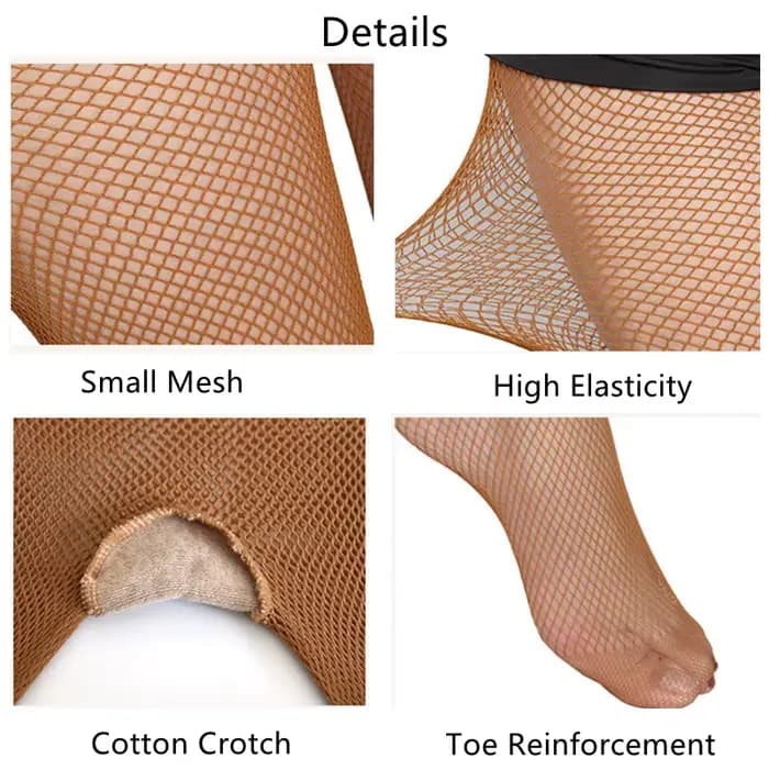 Collants résille grande taille femmes professionnel renforcé entrejambe et orteil danse latine