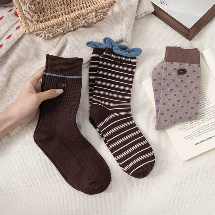 Chaussettes coréennes Kawaii rétro pour femmes