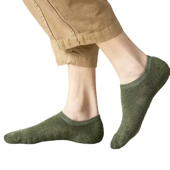 5 paires de chaussettes courtes en coton pour hommes