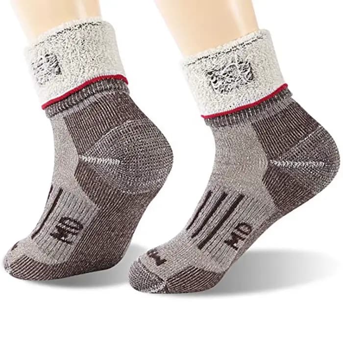 ALWOOD-Chaussettes thermiques en laine mérinos pour hommes et femmes, chaussettes optiques, randonnée, trekking, ski, rinçage, équipage, chaud, hiver, froid, neige, 2 paires