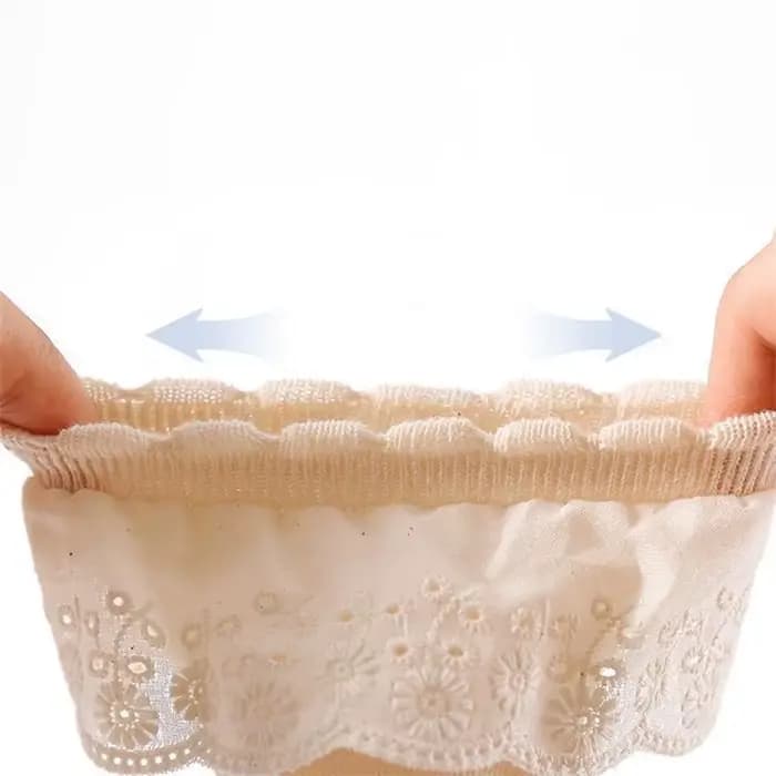 Chaussettes en dentelle de coton pour nouveau-né fille