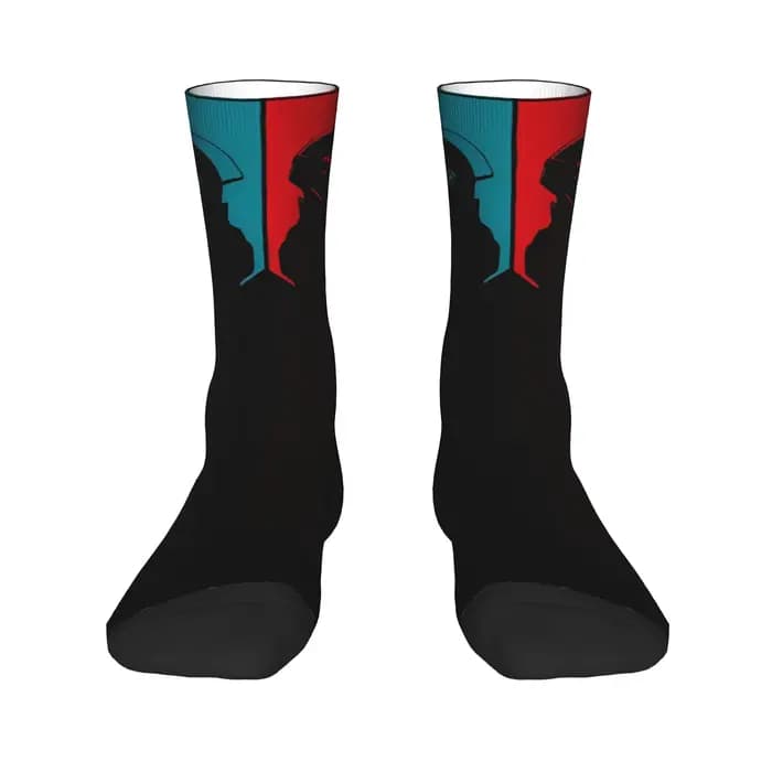 Daft Punk Rock Band chaussettes automne bas coréen femmes hommes moyen doux