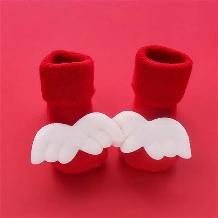 Chaussettes rouges de noël pour bébés garçons et filles