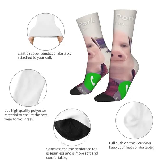 Chaussettes fantaisie John Pork