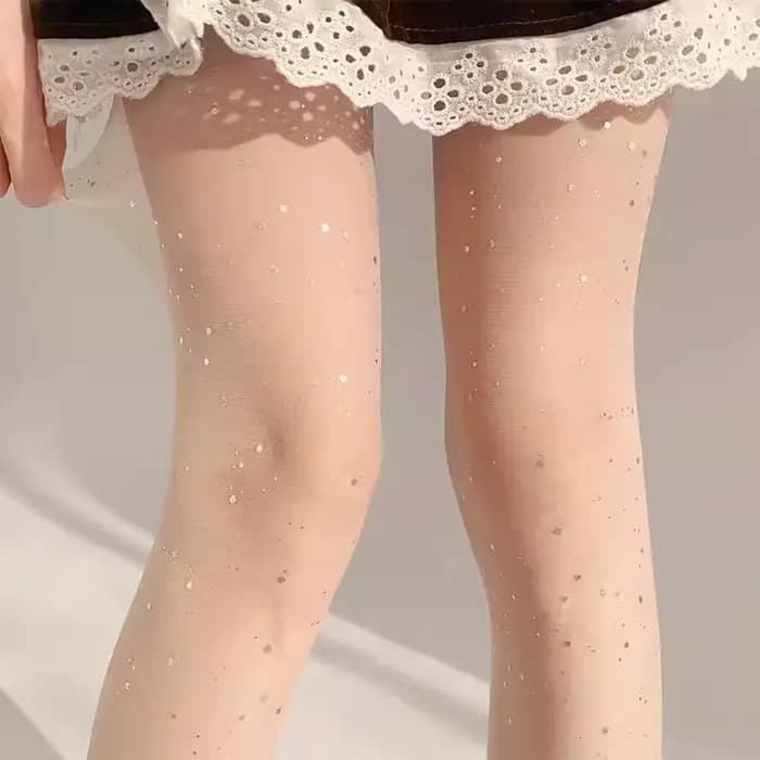 Collants étoiles Sexy à paillettes pour femmes