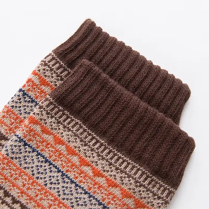 Chaussettes épaisses en laine de mouton pour hommes