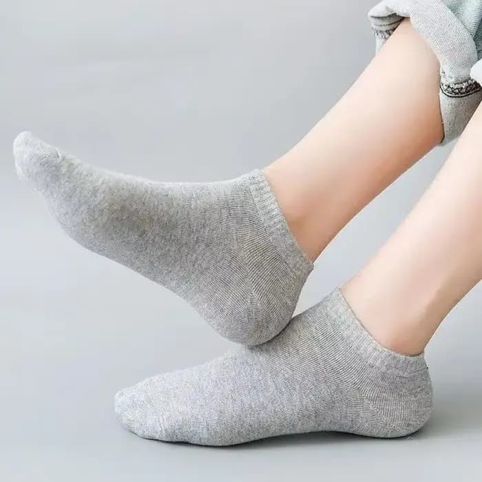 5 paires de chaussettes unisexes décontractées de couleur unie