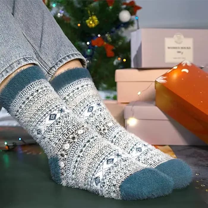 5 paires de chaussettes pelucheuses et confortables pour femmes