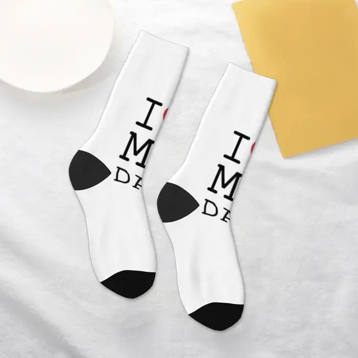 1 paire de chaussettes élégantes à la mode pour cadeau de fête des pères
