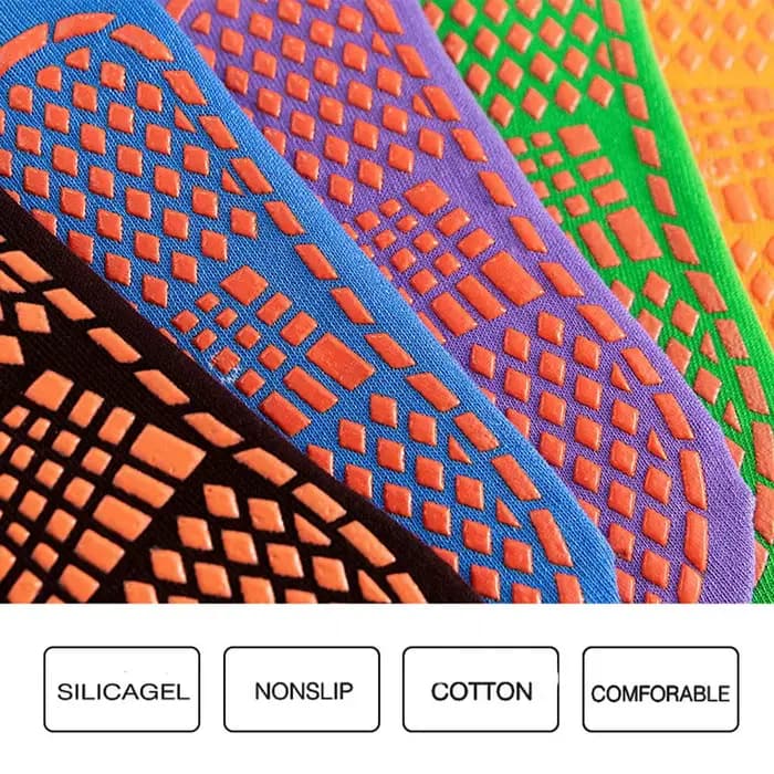 Chaussettes de sol respirantes en coton chaud pour trampoline
