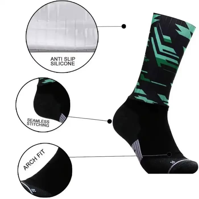 Chaussettes de cyclisme colorées pour hommes et femmes