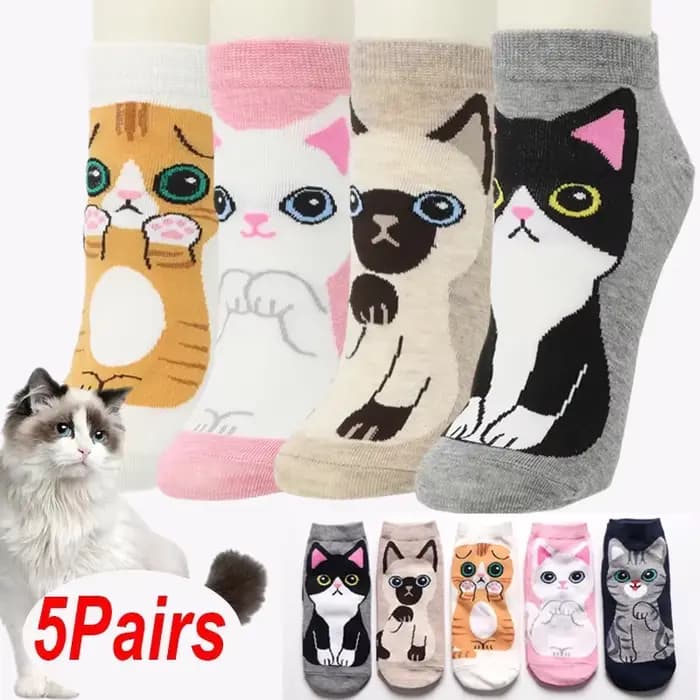Chaussettes colorées d'animaux mignons pour femmes