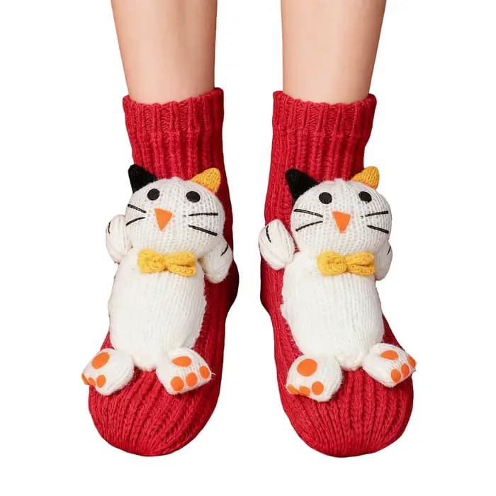 Femmes hommes chaussettes dame cadeau de noël chaussette hiver mignon laine 3D dames fou chaussette femme thermique épaissir chaud animaux chaussettes 2025