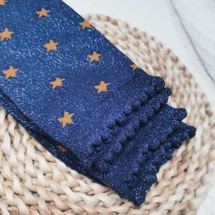 Mode étoile paillettes chaussettes femmes Harajuku filigrane