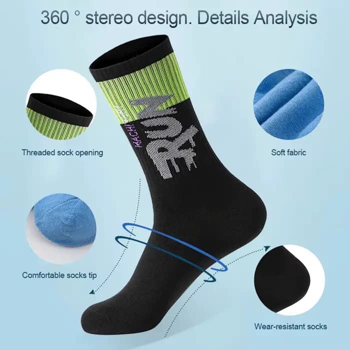 5 paires/lot de chaussettes en coton biologique pour hommes