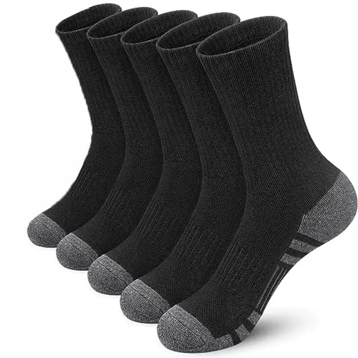 4 paires de chaussettes de sport respirantes et amortissantes, chaussettes de course haute performance et durables pour hommes et femmes