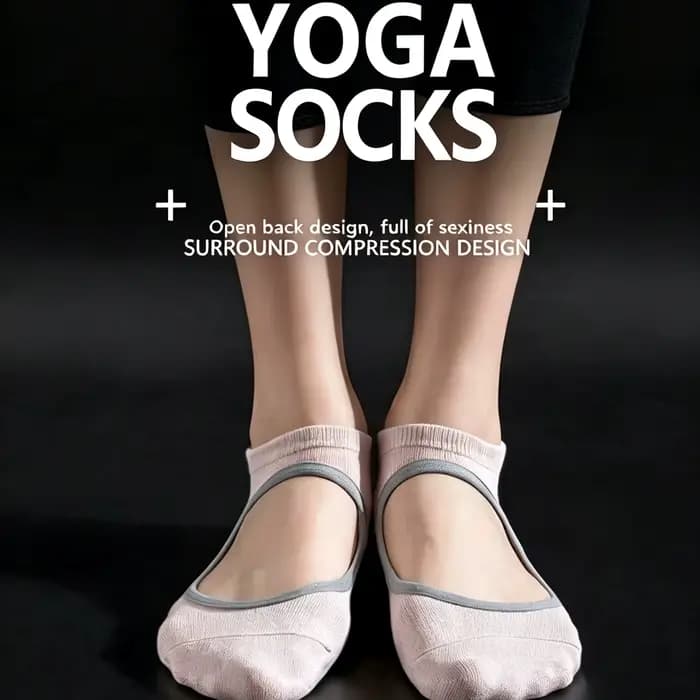 Chaussettes de yoga antidérapantes pour femmes et hommes