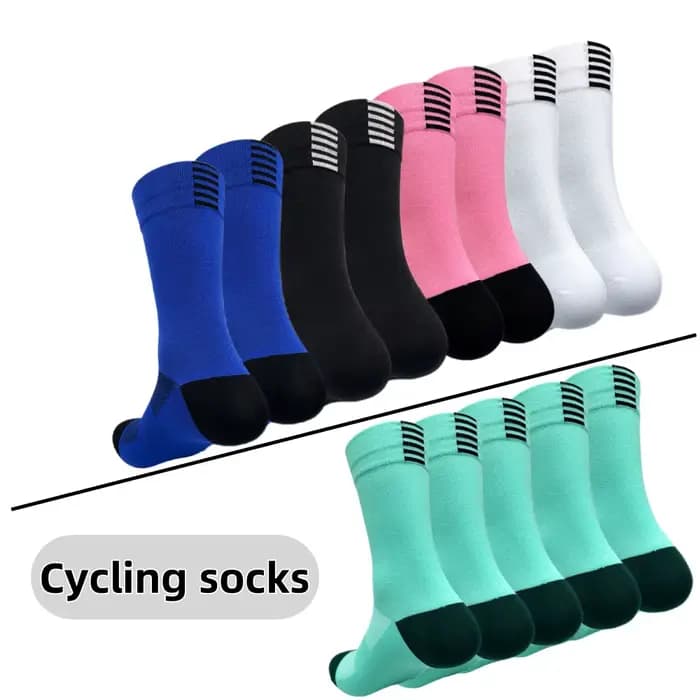 4 paires de chaussettes de cyclisme pour hommes et femmes