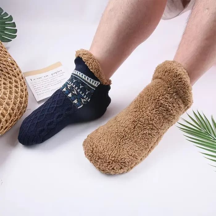 Chaussettes d'intérieur thermiques pour hommes