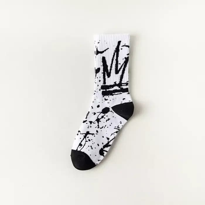 Chaussettes hautes à tube long hip-hop pour hommes
