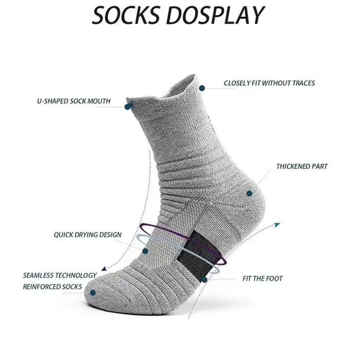6/3/1 paires de chaussettes de Compression pour hommes