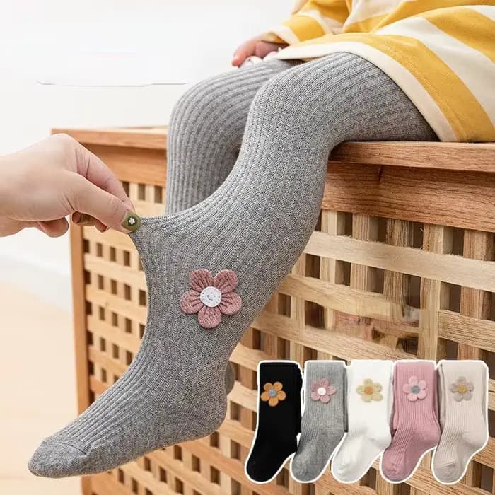 Collants pour enfants printemps automne accessoires de fleurs collants à fond pour bébé chaussettes pour bébé filles pantalons à fond confortables