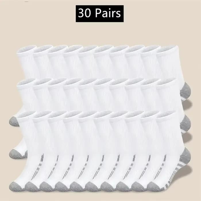 10/20/30 paires de chaussettes de travail pour hommes de haute qualité unisexe respirant basket-ball antidérapant