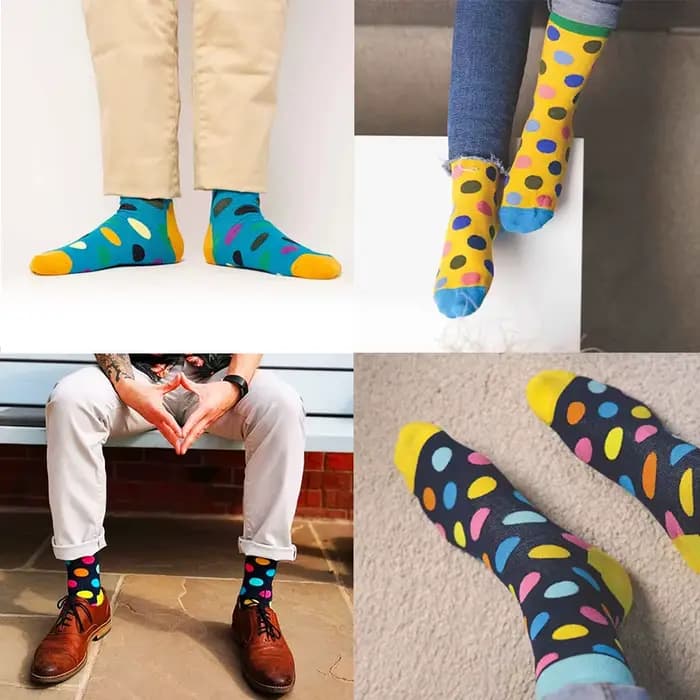5 paires de chaussettes pour hommes à motifs d'animaux alimentaires