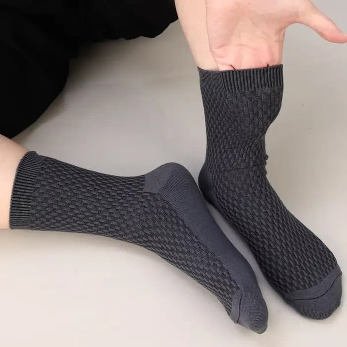 Chaussettes respirantes en Fiber de bambou pour hommes