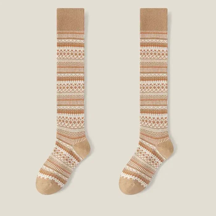 Chaussettes femmes moyen et haut Tube mollet et genou