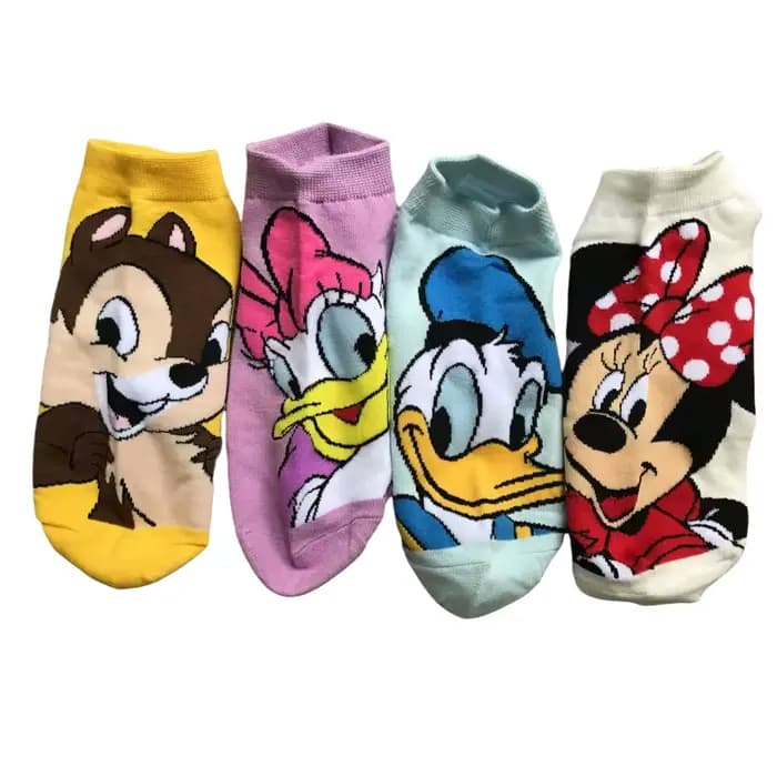 Chaussettes bateau de dessin animé Disney pour adolescents