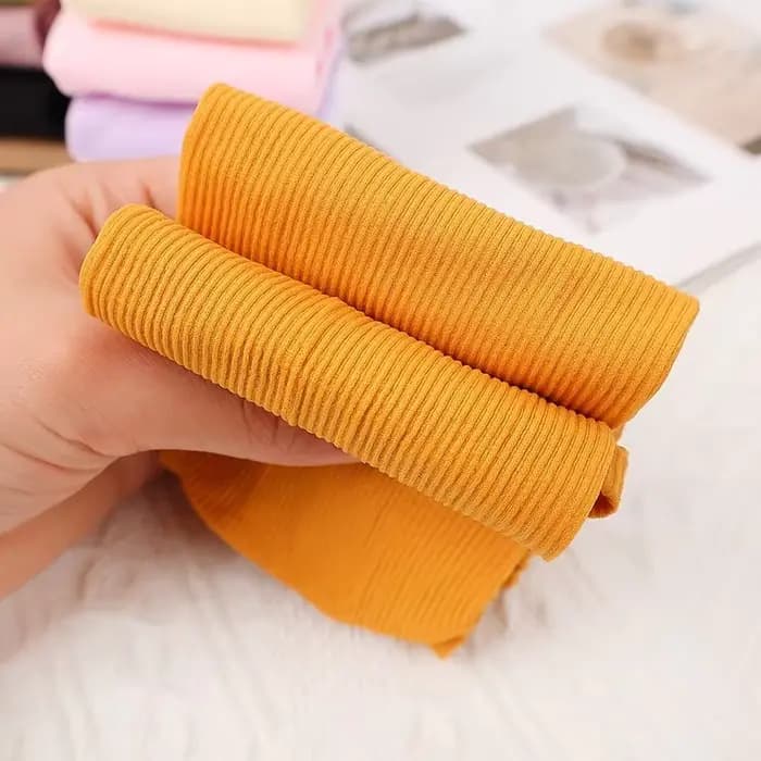Chaussettes longues respirantes et fines en velours pour femmes et filles