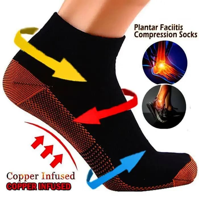 1 paire de chaussettes de Compression pour faïite plantaire