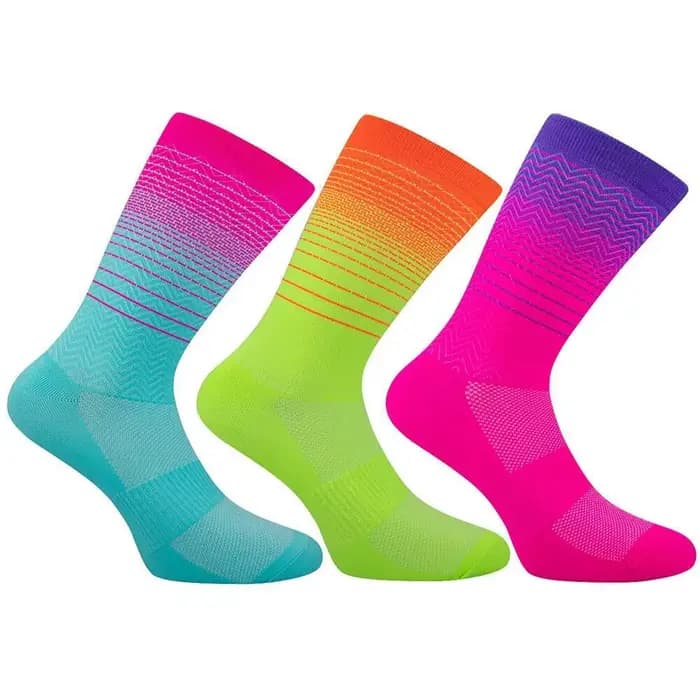  Chaussettes de cyclisme respirantes évacuant l'humidité