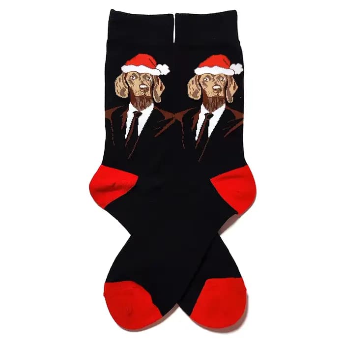 2025 nouveaux hommes chaussettes de noël nouvel an drôle flocon de neige bière père